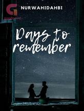 Novel Days to Remember by Nurwahidah Bi